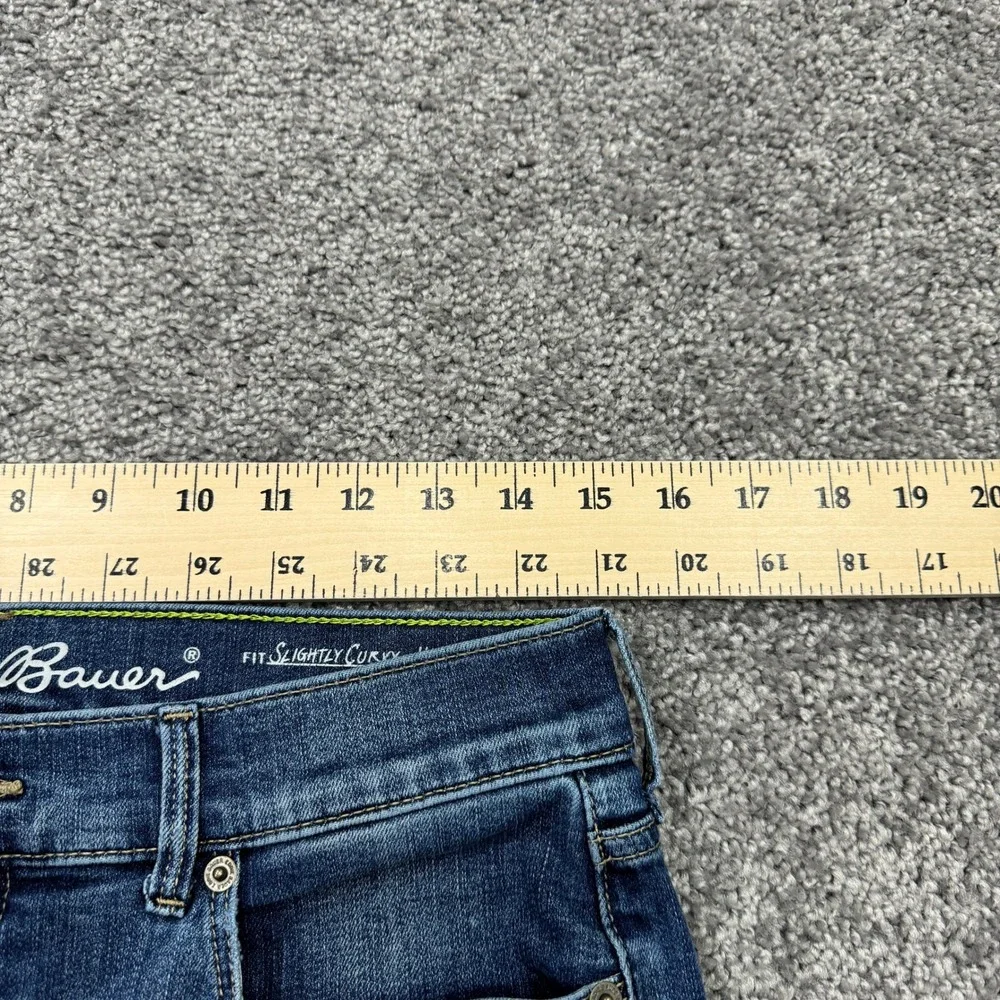 Eddie Bauer Jeans Womens 10 Blue Slightly Curvy High Rise Skinny Stretch Casual - Picture 3 of 9